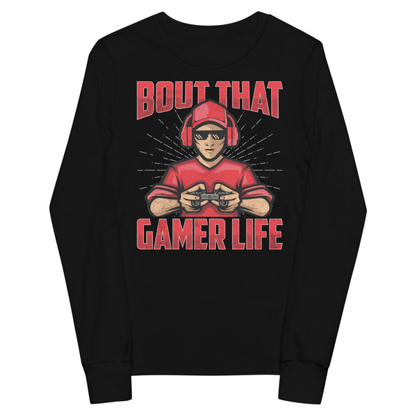 Bout Gamer Life Youth Long Sleeve Tee