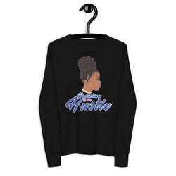 Braiding is My Hustle Youth Long Sleeve Tee