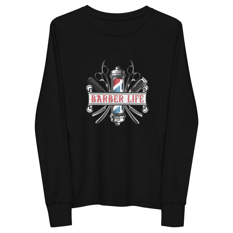 Barber Life Youth Long Sleeve Tee