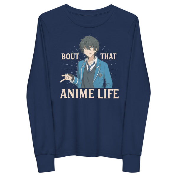 Bout that Anime Life Youth Long Sleeve Tee