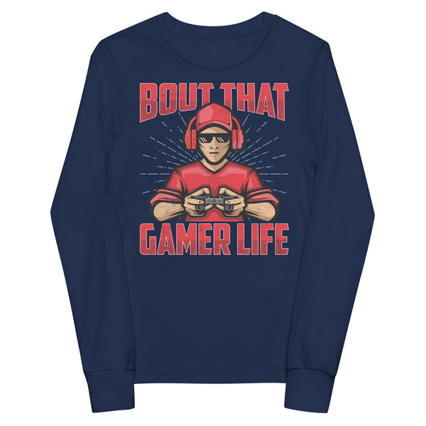 Bout Gamer Life Youth Long Sleeve Tee