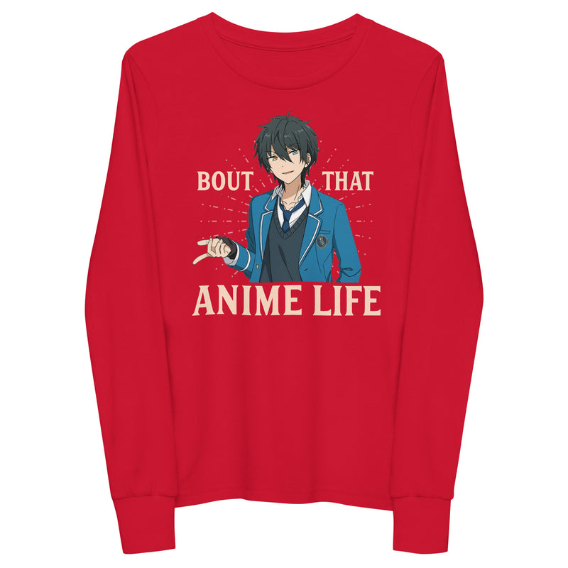 Bout that Anime Life Youth Long Sleeve Tee