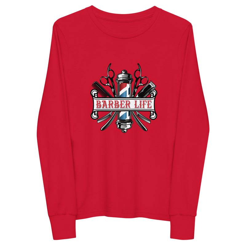 Barber Life Youth Long Sleeve Tee