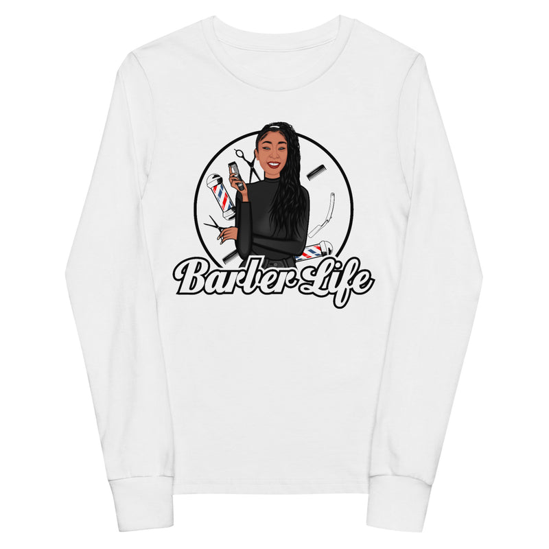 Barber Life Youth Long Sleeve Tee